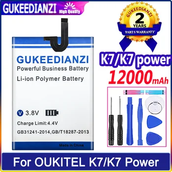 Сменный Аккумулятор GUKEEDIANZI K 7 power 12000mAh Для Аккумуляторов Мобильных Телефонов OUKITEL K7 Power K7Power