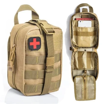 Сумка для принадлежностей тактической аптечки первой помощи, тактическая поясная сумка, многоцелевая походная сумка для спасения жизни на открытом воздухе, сумка для оказания помощи