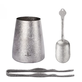 Титановый зажим для чайных листьев, ложка, посуда, кухонный инструмент для чайной церемонии в кемпинге