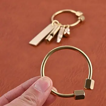Универсальный держатель для ключей, антикоррозийный, простой в эксплуатации, декоративный автомобильный латунный держатель для ключей