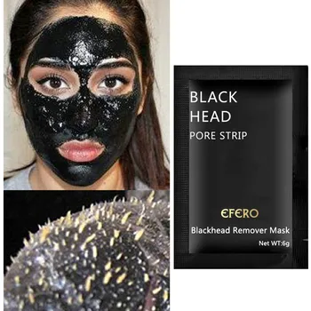 Черная очищающая маска для удаления черных точек, акне, пластыря для носа, макияжа, красоты, очищения бамбуковым углем, сужения пор, отбеливания