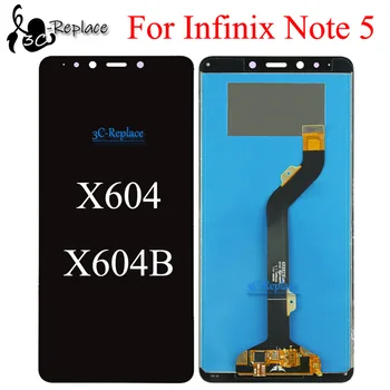 Черный 6,0 дюймов для Infinix Note 5 X604 X604B ЖК-дисплей Сенсорный экран Дигитайзер в сборе Запасные Части