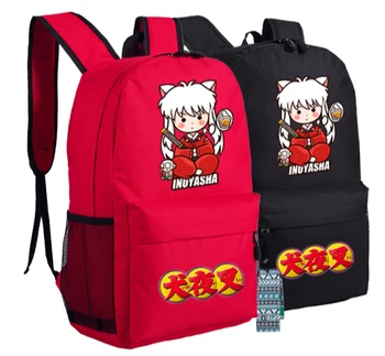 Школьный рюкзак Inuyasha Sit Boy с аниме для ноутбука, унисекс, милая сумка для книг через плечо, 45 x 32 x 14 см