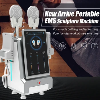 Электромагнитный тренажер для похудения EMSlim мощностью 5000 Вт, стимулятор для похудения мышц EMS, для подтяжки ягодиц, удаления жира В салоне