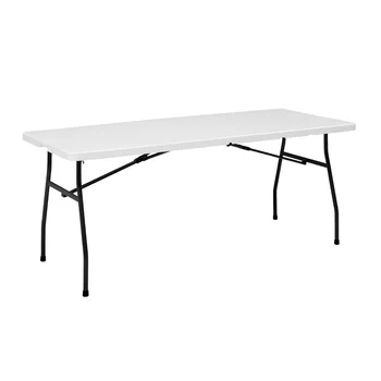 6-футовый складной стол, стол из белого гранита Портативный стол Складной стол Многофункциональный стол