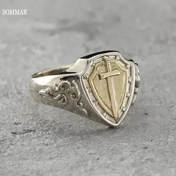 SOMMAR new best friends размер 9 10 11 12 Джентльменское кольцо из роскошного сплава мужское кольцо с опалом Ювелирные изделия Европейского стиля