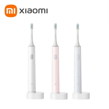 Оригинальная электрическая зубная щетка Xiaomi Mi Mijia Smart T500 DuPont с мягкой щетиной, водонепроницаемость IPX7, Беспроводная индуктивная зарядка