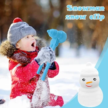 Форма Снеговика Snow Ball Maker Зажимные Щипцы с Ручкой Пластиковая Зимняя Форма Для Снега И Песка DIY Snowball Fight Забавная Спортивная Игрушка На Открытом Воздухе
